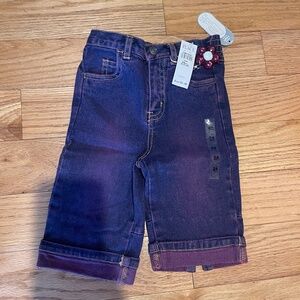 Toddler girl 24 month purple jeans